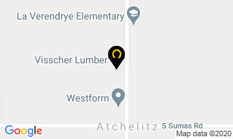 Visscher Lumber in Chilliwack map