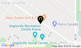Vista Motel in Vegreville map