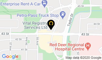 Vital Registry Services Ltd in Red Deer map