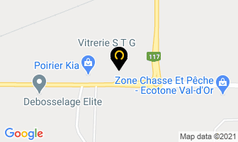Vitrerie S T G Inc in Val-d'Or map