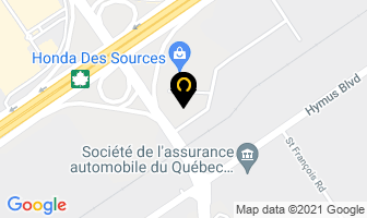 Volkswagen Des Sources in Dorval map