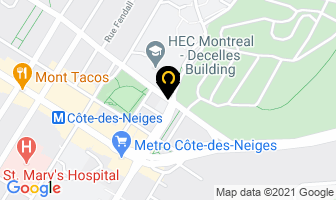 Voyages Campus in Montreal map