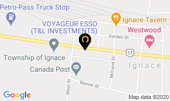 Voyageur Restaurant in Kenora District map