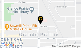 W J S Alberta in Grande Prairie map