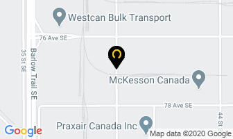 W R D Borger Contruction Ltd in Calgary map