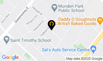 W Roofing Ltd in Mississauga map