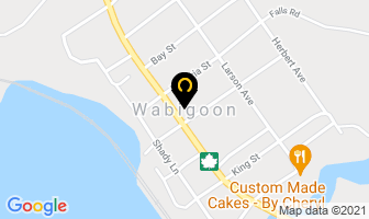 Wabigoon Band School in Kenora, Unorganized map