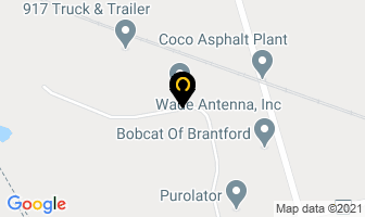 Wade Antenna Inc in Brantford map