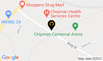 Wainwright Contracting in Chipman map