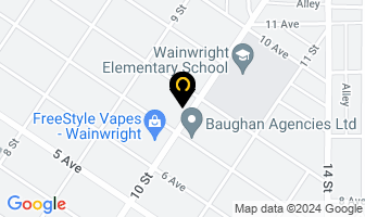 Wainwright Family Dental in Wainwright map