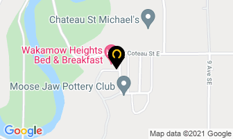 Wakamow Bed & Breakfast in Moose Jaw map