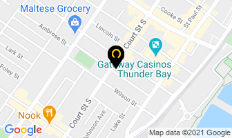 Waking Giant Coffee in Thunder Bay map