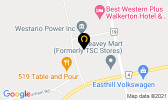 Walkerton Clean Water Center in Walkerton map