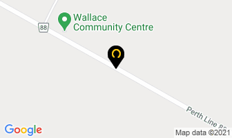 Wallace Township Community Arena in North Perth map