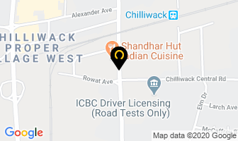 Wally's Auto Body & Towing in Chilliwack map