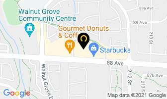 Walnut Grove Dental Centre in Langley map