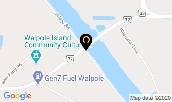 Walpole Island Bridge in Wallaceburg map