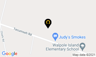 Walpole Island Parent Child Support in Lambton County map