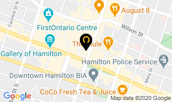 Waltz Live Music in Hamilton map
