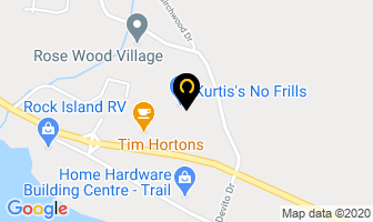 Waneta Primary Care Clinic in Trail map