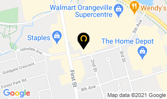 Wang Grace Dr in Orangeville map