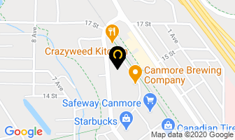 Wapiti Sports in Canmore map
