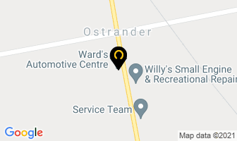 Ward's Automotive Centre in Tillsonburg map