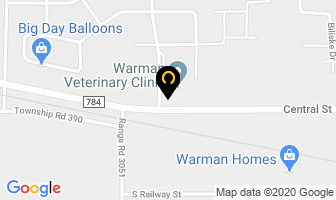 Warman Veterinary Clinic in Warman map