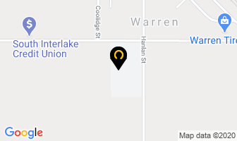 Warren Elementary School Interlake School Division in Warren map