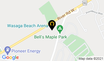 Wasaga Beach Arena in Wasaga Beach map