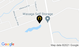 Wasaga Self Storage in Stayner map