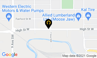 Water Vision Services in Moose Jaw map