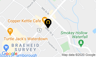 Waterdown Acupuncture Clinic in Hamilton map