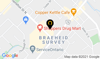 Waterdown Laundromat & Dry Cleaners in Hamilton map