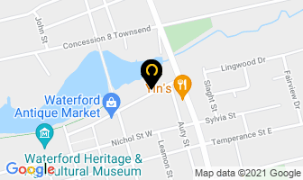 Waterford Flooring in Norfolk County map