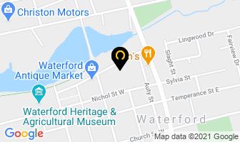 Waterford Massage Therapy in Norfolk County map