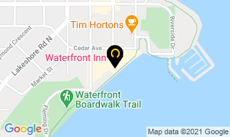 Waterfront Inn in Trois-Rivières map