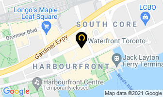 Waterfront Toronto in Orillia map