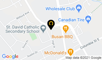 Waterloo Catholic District School Board Secondary Schools - St. David Css in Kitchener map