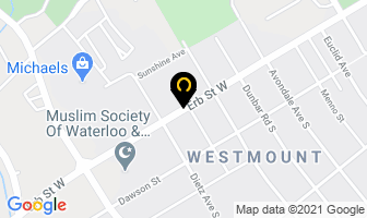 Waterloo Heights Apts in Saint John map