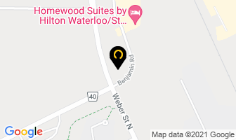 Waterloo North Mennonite Church in Saint John map