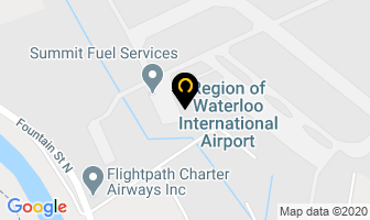 Waterloo Wellington Flight Centre in Breslau map