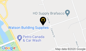 Watson Building Supplies in Magog map