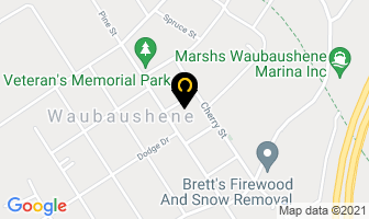 Waubaushene Branch Library in Stayner map