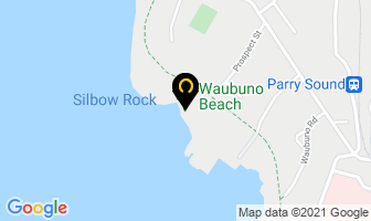 Waubuno Beach in Parry Sound map