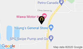 Wawa Motor Inn in Petawawa map
