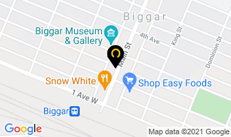 Weasie's Gourmet Blends in Biggar map