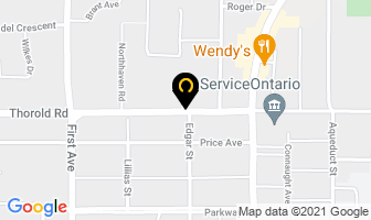 Welland K V Big Bee in Welland map