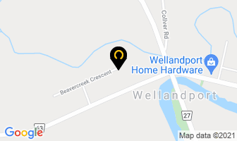 Wellandport Library in West Lincoln map
