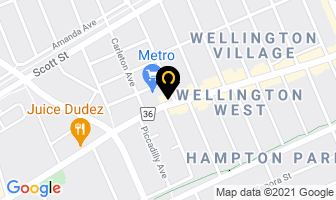 Wellington Diner in Guelph map